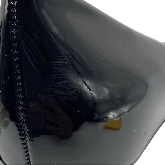 Bandolino Braina Black Patent Peep Toe Heels 9M 3” Stiletto Pumps Man-Made Upper - Picture 5 of 9